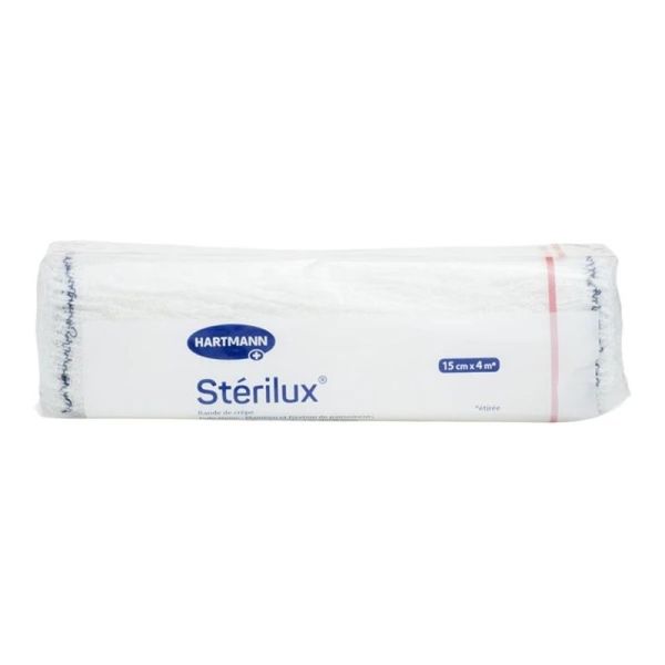 Bande de crêpe coton Sterilux - 15 cm x 4 m, 1 unité