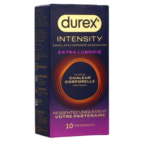 Préservatifs Intensity Extra Lubrifiés - 10 préservatifs
