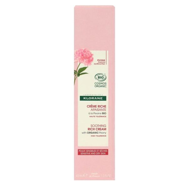 Kl Visage Cr Riche Apaisante Bio Tb40Ml