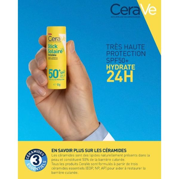 Stick Solaire Invisible SPF50+ Haute Protection