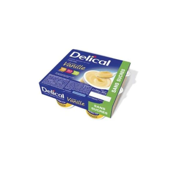 Crème dessert sans sucre vanille - 4 x 200 g