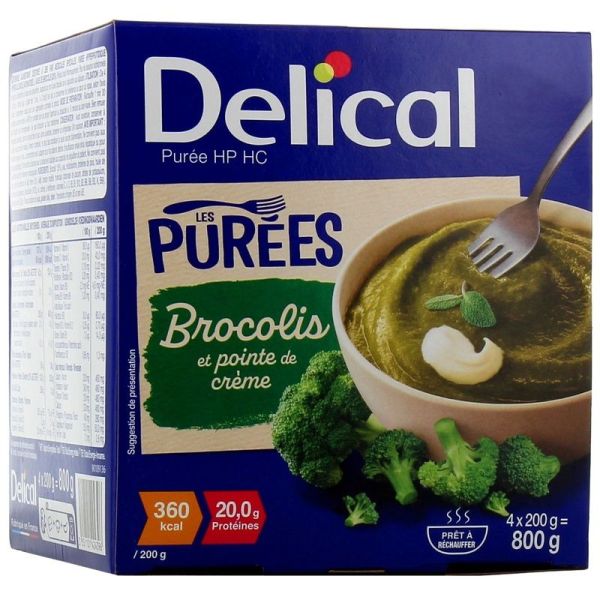 Purées Brocolis Pointe de Crème - 4 x 200 g