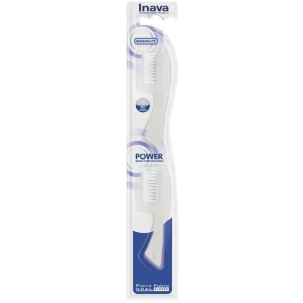 Power Recharge Brossettes Souples 15/100 pour Brosse Électrique - 2 brossettes