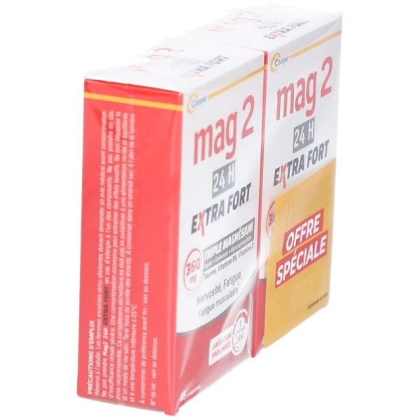 24H Extra Fort - 2 x 45 comprimés