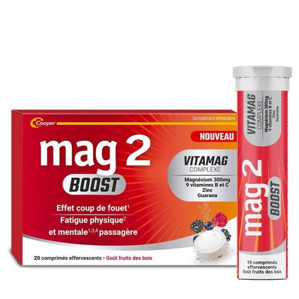 Mag 2 Boost - 20 comprimés