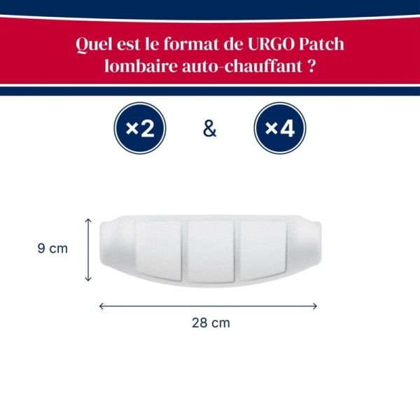 Patch lombaire auto-chauffant - 2 patchs