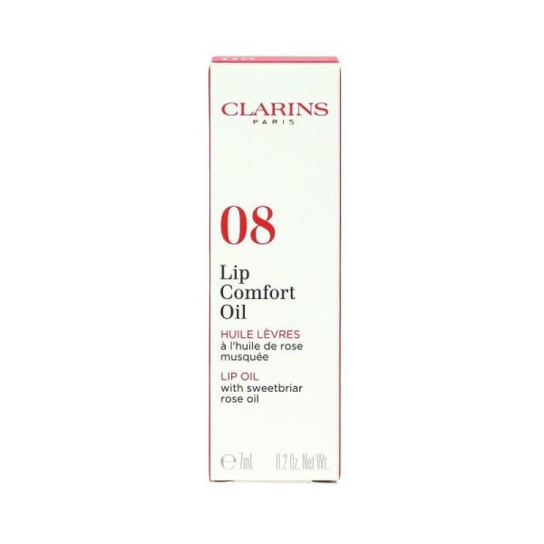 Clarins Maqu Lip Comf Oil 08 Strawberry