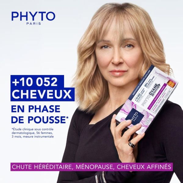 Traitement Antichute Progressive Femme Phytocyane Intensive+ - 12 x 5 ml