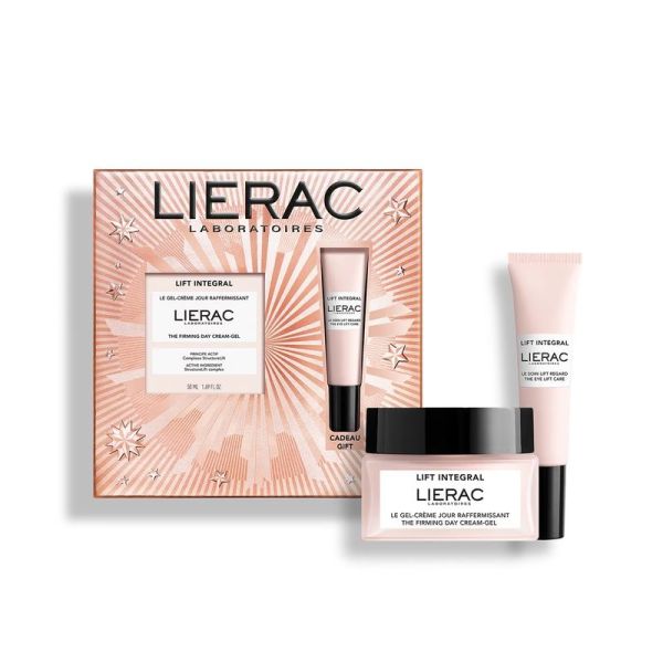Coffret Noël Gel-Crème Jour Lift Intégral - Gel-Crème Jour Raffermissant 50 ml, Soin Lift Regard 15 ml