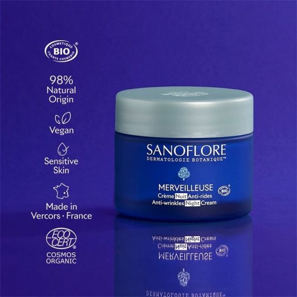 Crème Nuit Anti-rides MERVEILLEUSE - 50 ml