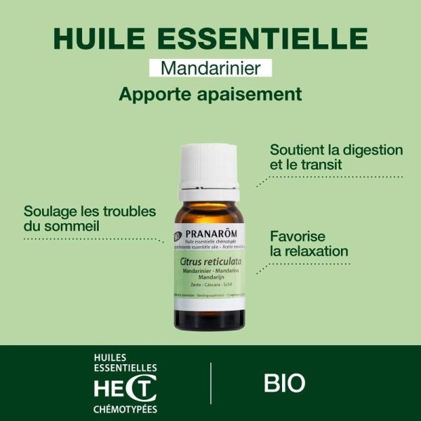 Huile Essentielle de Mandarinier - Bio - 10 ml