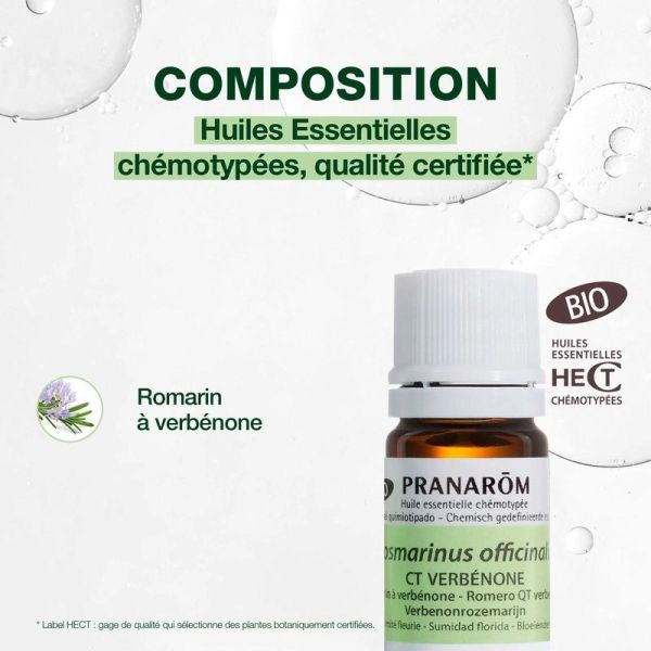 Huile Essentielle de Romarin à verbénone - Bio - 5 ml