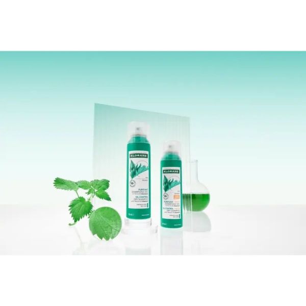 PURIFIANT TEINTÉ Shampoing sec à l'Ortie et Vitamine E - 150 ml