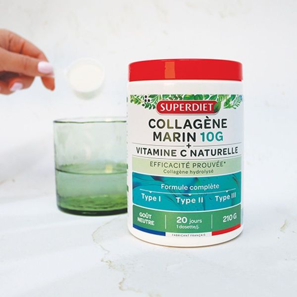 Collagène Marin 10 g + Vitamine C poudre +25% offerts - 25 dosettes