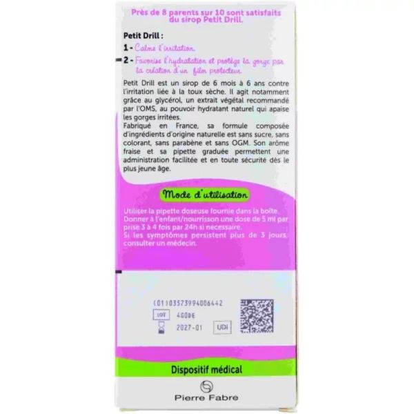 Petit Drill glycérol - sirop 125 ml