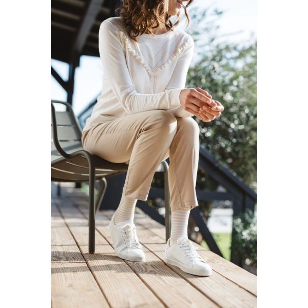 Marinière - Chaussettes de contention femme classe 2 - Taille L Normal