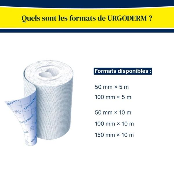 Urgoderm Sparadrap Non Tissé Extensible - 10 m x 5 cm