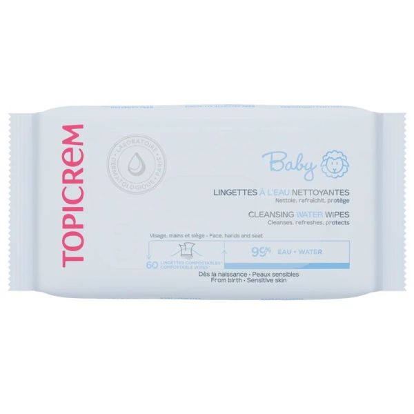 Baby Lingettes Nettoyantes à l'Eau - Lot de 4
