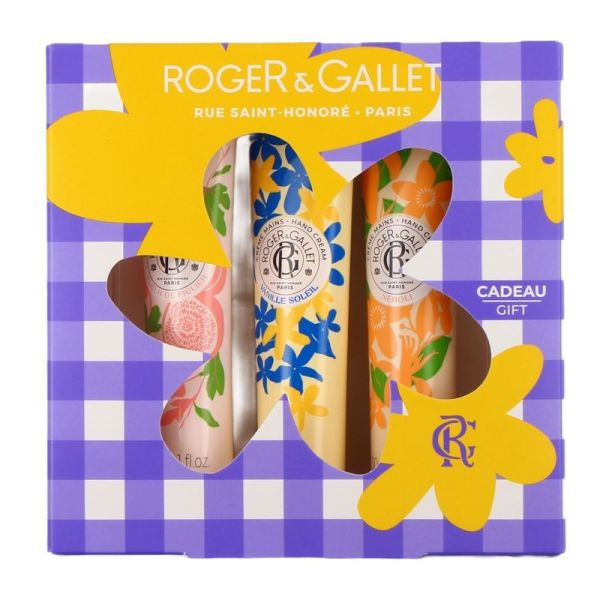 Crèmes Mains Bienfaisantes Parfumées - Fleur de Figuier - Vanille Soleil - Néroli - 3 x 30 ml