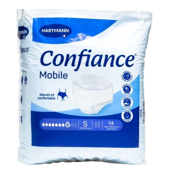 Confiance Mobile Slip 8 gouttes - Taille S (sachet de 14)
