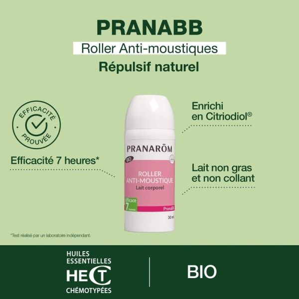 Roller anti-moustiques bébé - Bio - 30 mL