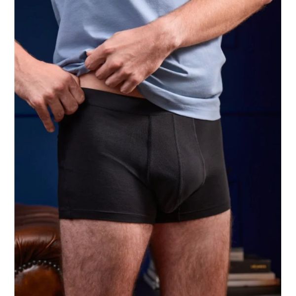 MEN PROTECTIVE BOXER - Boxer de Protection Lavable - Noir - Taille M, 1 unité