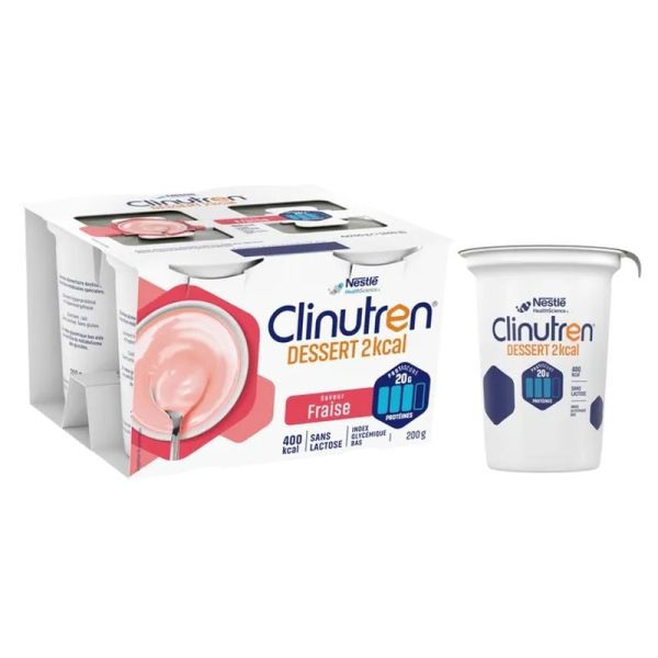 Dessert HP/HC+ Saveur Fraise - 4 x 200 g