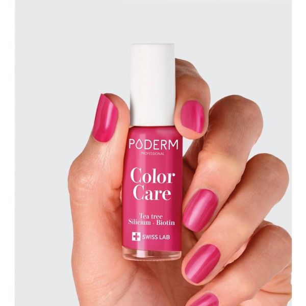 Poderm Color Care Vernis Soin n°599 Framboise - 8 ml