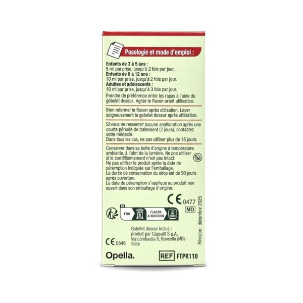 Toux et Gorge Sirop - +3ans - 100 ml