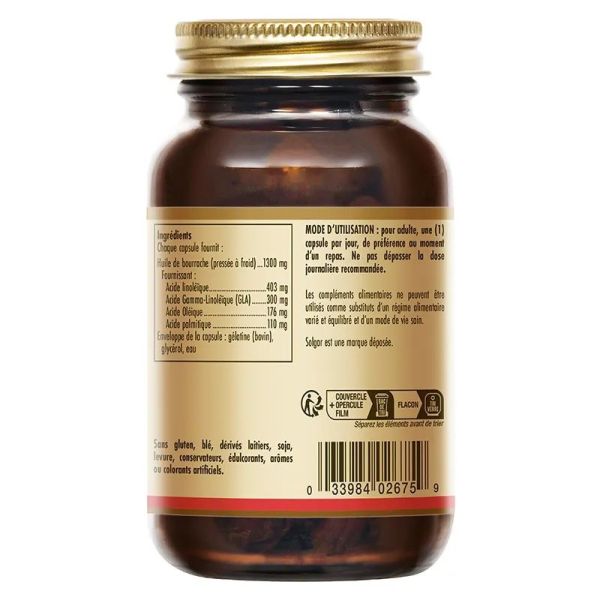 Huile de bourrache - 30 capsules