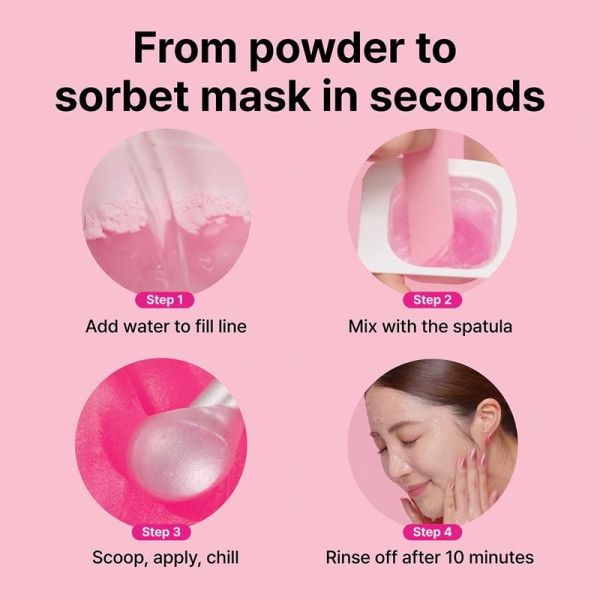 Cryo Sorbet Icy Facial Mask 4-Pack - 4 x 4 g