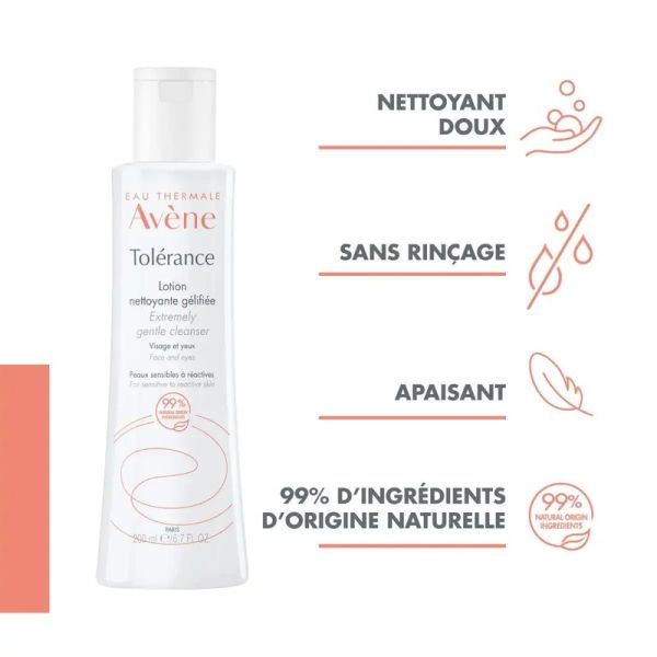 Lotion nettoyante gélifiée Tolérance - 400 ml