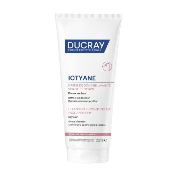 Ictyane Creme de douche lavante visage et corps - 200 ml