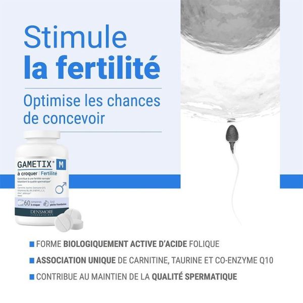 Gametix M Fertilité - 60 comprimés à croquer