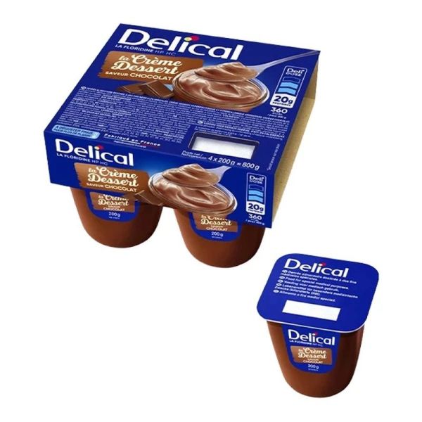Delical Crème Dessert HP HC La Floridine Vanille - 4 x 200 g