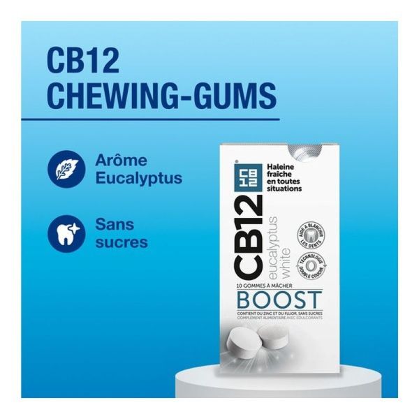 Boost gommes à mâcher - Eucalyptus White - 10 gommes