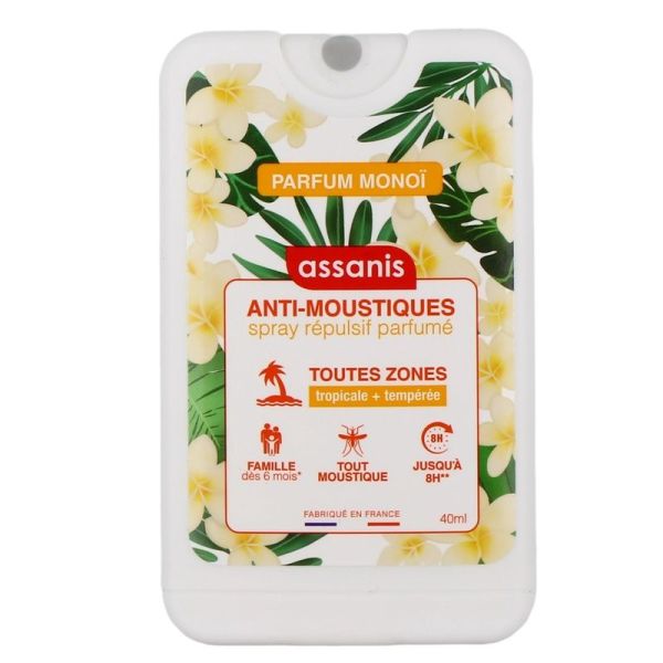 Spray Anti-Moustiques Répulsif - Monoï - 40 ml
