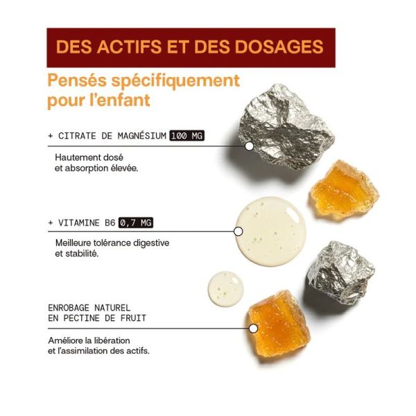 Gummies Magnésium Enfants Sans Sucres - 30 gummies
