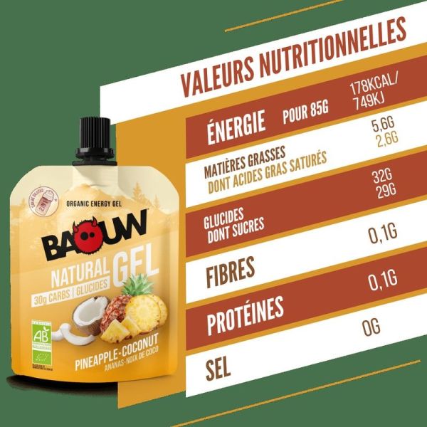 Energy Gels Pineapple - Coconut - 85 g