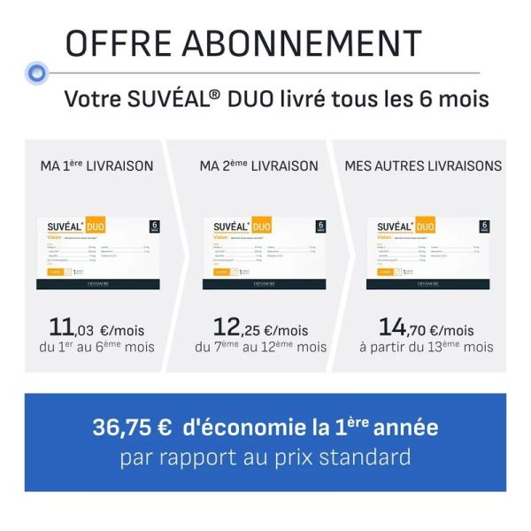 SUVÉAL DUO - 180 capsules