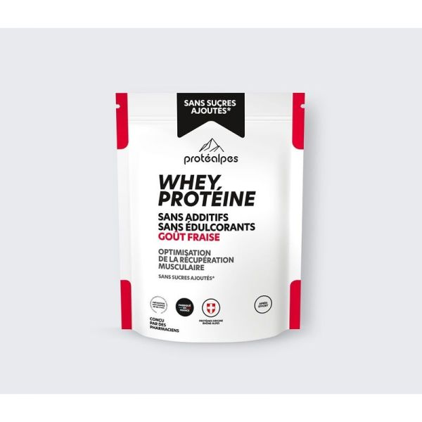 Whey protéine Sans sucres ajoutés - Fraise - 750 g