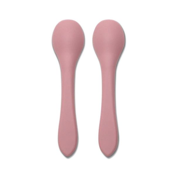 Lot de 2 cuillères en silicone - Rose