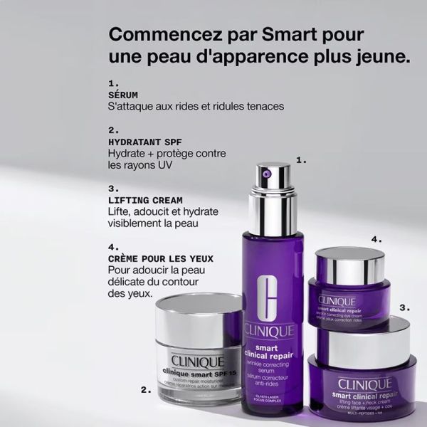 Crème Liftante Visage + Cou Smart Clinical Repair - 50 ml