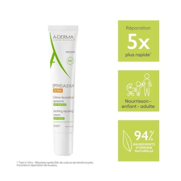 EPITHELIALE A.H ULTRA Crème réparatrice apaisante anti-marques - 40 ml