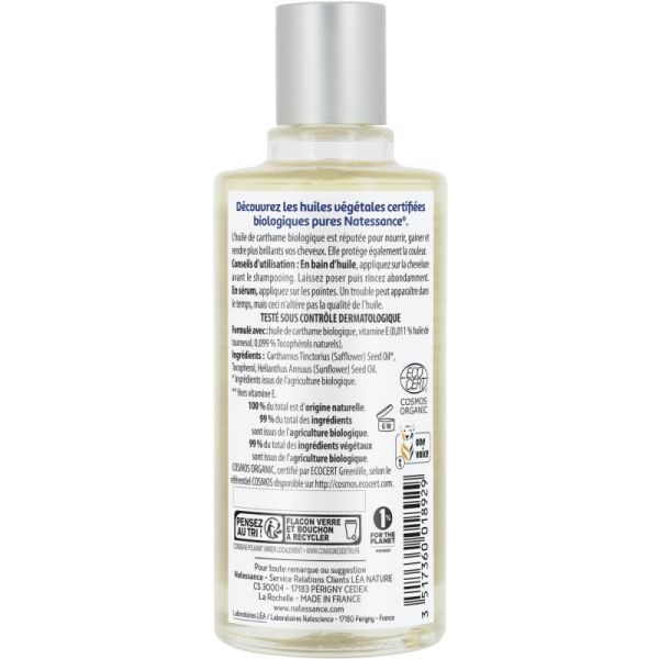 Natessance Huile De Cartame Fl 100Ml