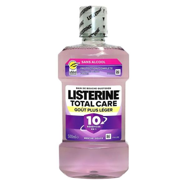 Total Care bain de bouche menthe douce goût plus léger 500ml