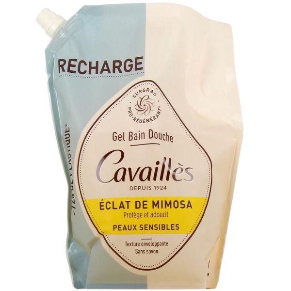Rogé Cavaillès Gel Bain Douche Surgras Éclat Mimosa Éco-Recharge - 1 L