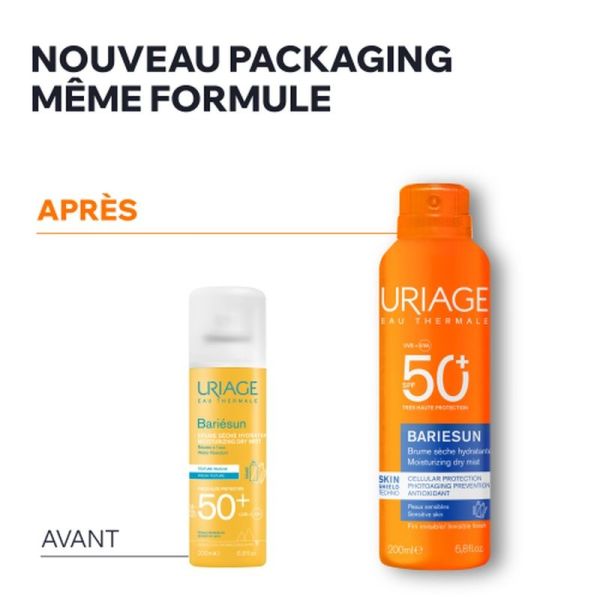 Brume sèche hydratante SPF50+ BARIESUN - 200 ml