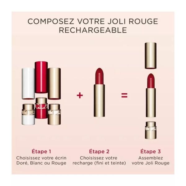Joli Rouge Satiné Rechargeable - Teinte 768