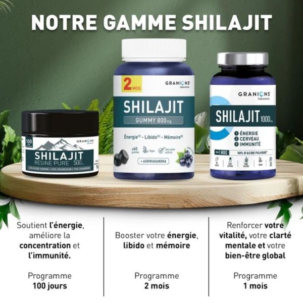 Shilajit pur en résine - 500 mg - 50 g